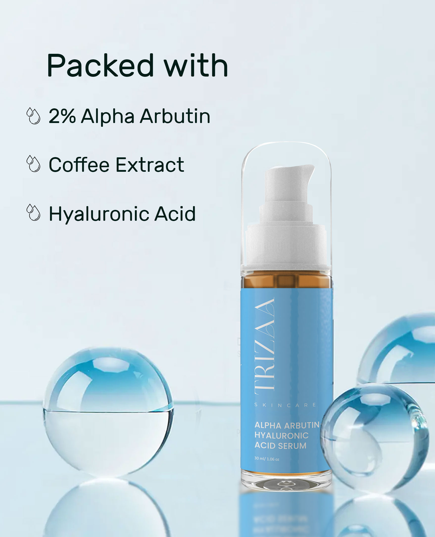 Alpha Arbutin + Hyaluronic Acid serum