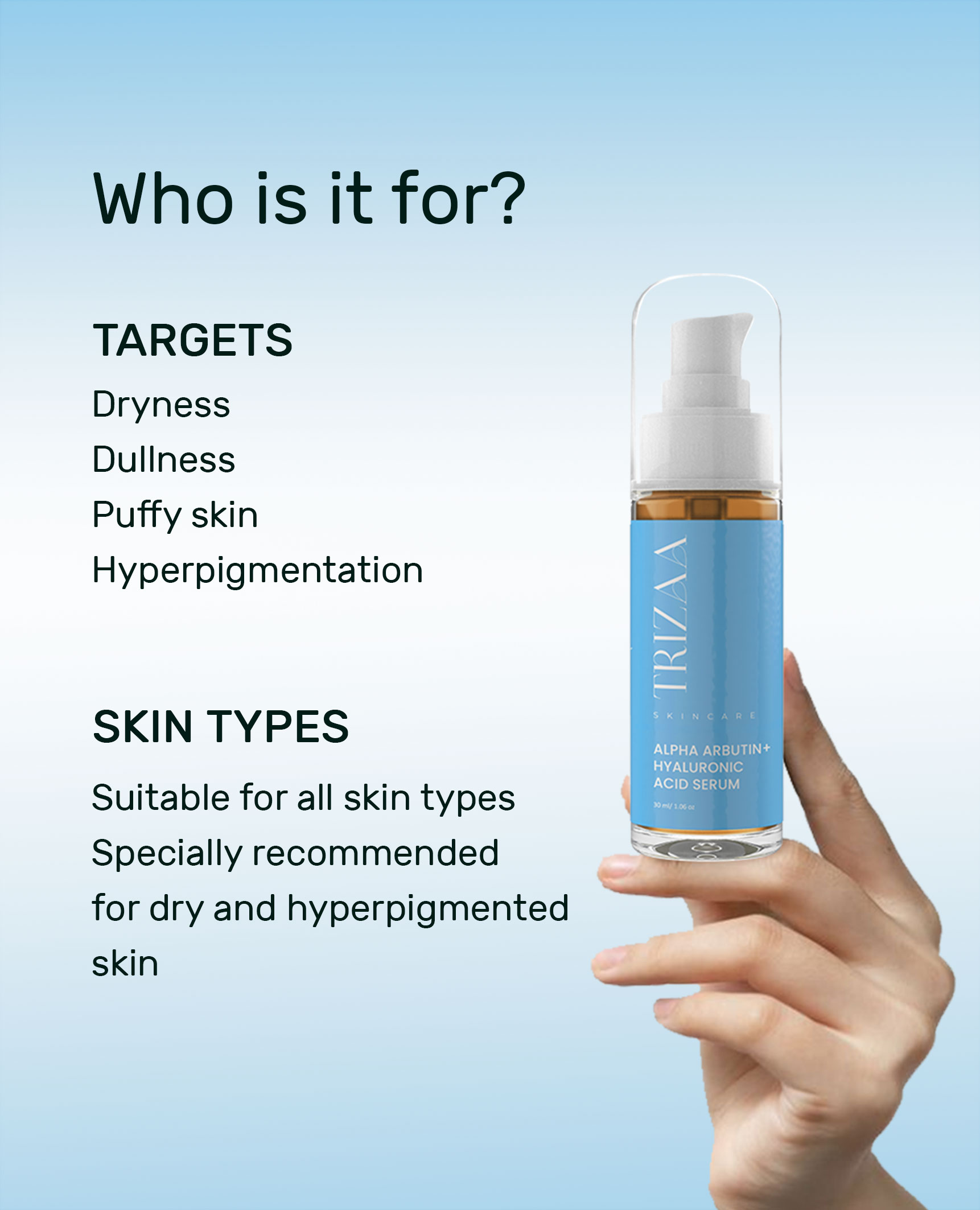 Alpha Arbutin + Hyaluronic Acid serum